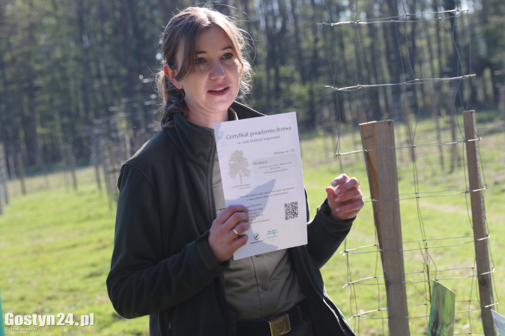 Sadzenie drzew w Lesie Dobrych Wspomnień