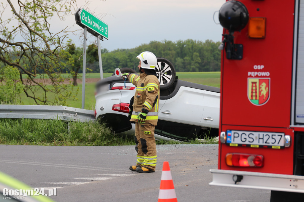 Zdarzenie drogowe na trasie Siedlec-Pępowo