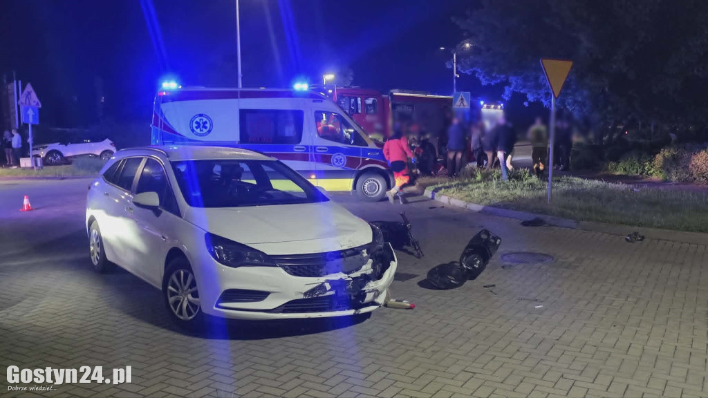 Wypadek w centrum Gostynia