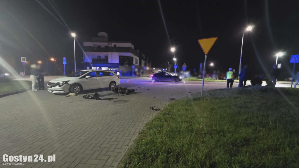 Wypadek w centrum Gostynia