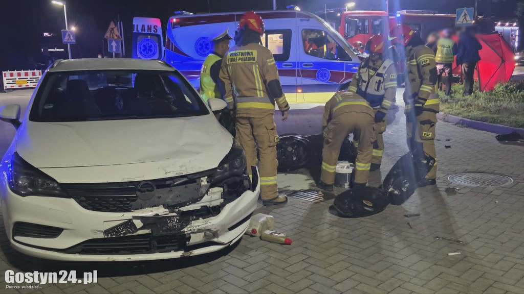 Wypadek w centrum Gostynia