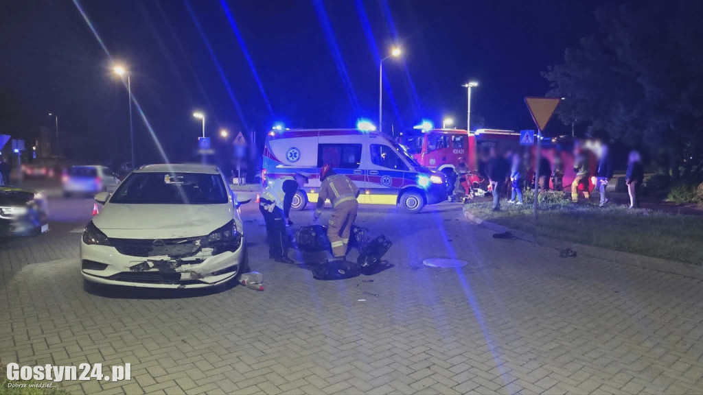 Wypadek w centrum Gostynia