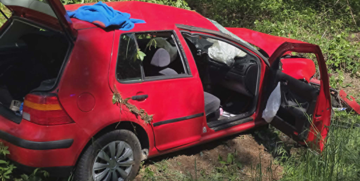 Wypadek na trasie Pogorzela - Siedmiorogów Pierwszy