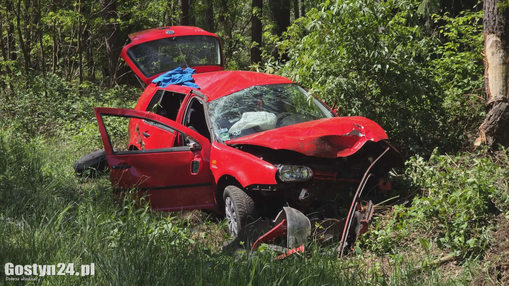 Wypadek na trasie Pogorzela - Siedmiorogów Pierwszy
