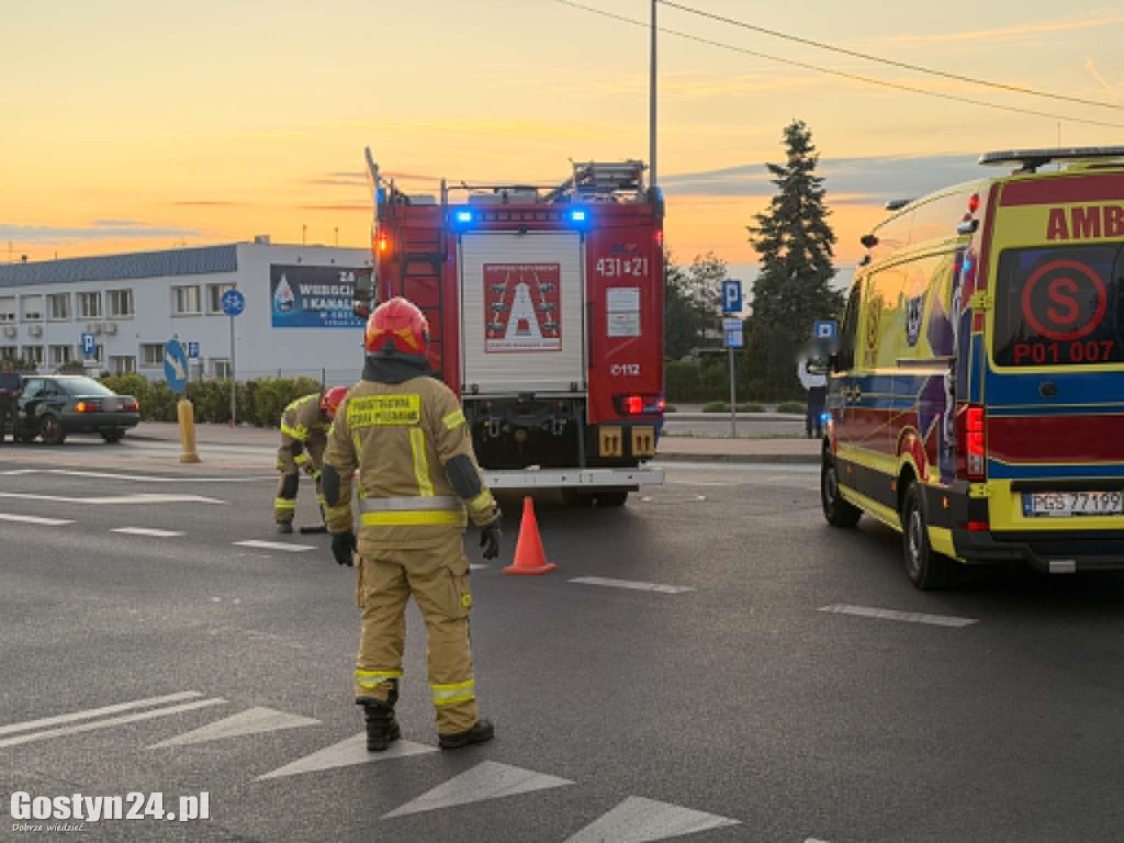 Zderzenie aut na gostyńskim skrzyżowaniu