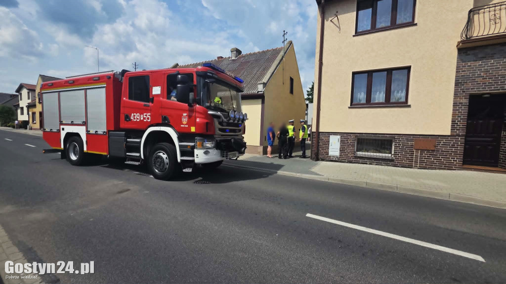 Zderzenie osobówki i motocykla w Borku Wlkp.