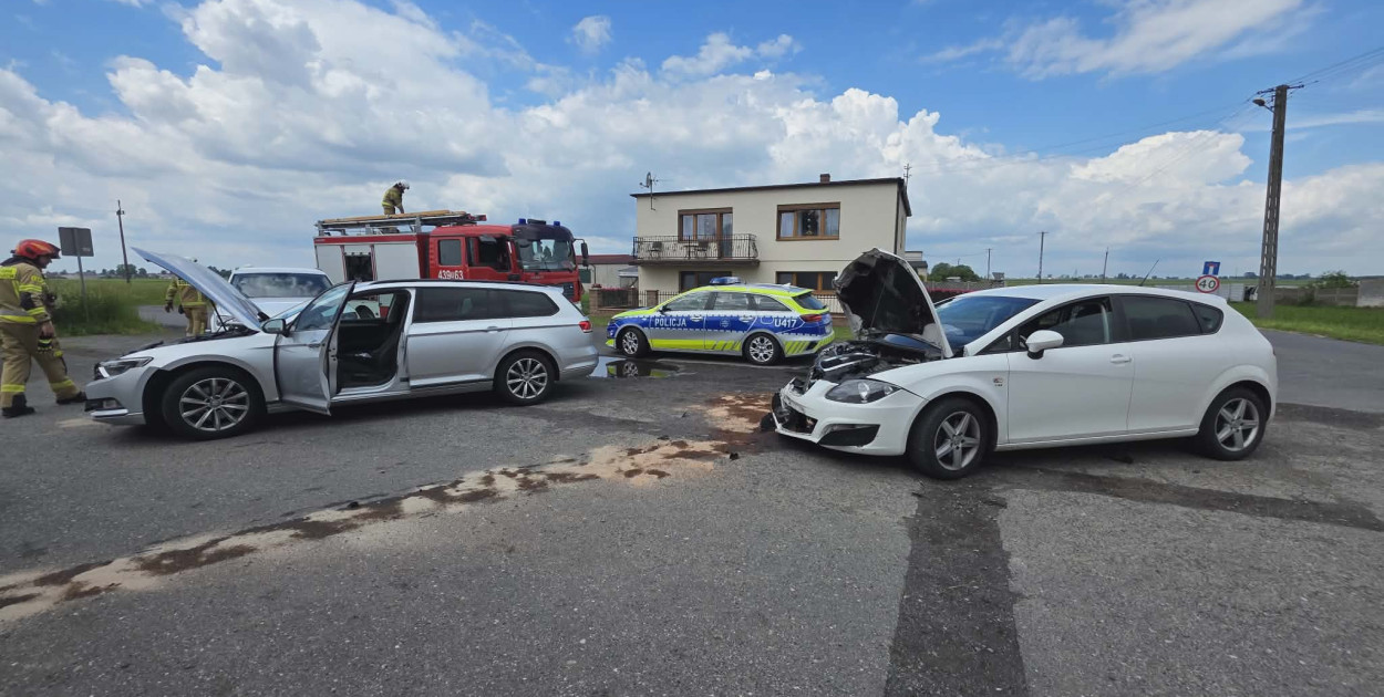 Zderzenie na skrzyżowaniu w Teodozewie