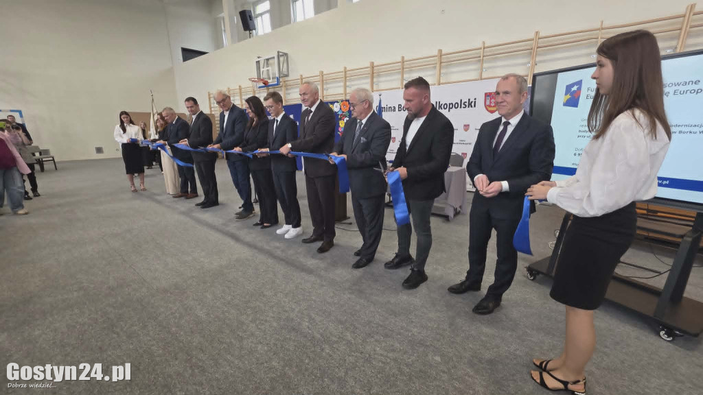 Uroczystość zakończenia termomodernizacji SP w Borku Wlkp.