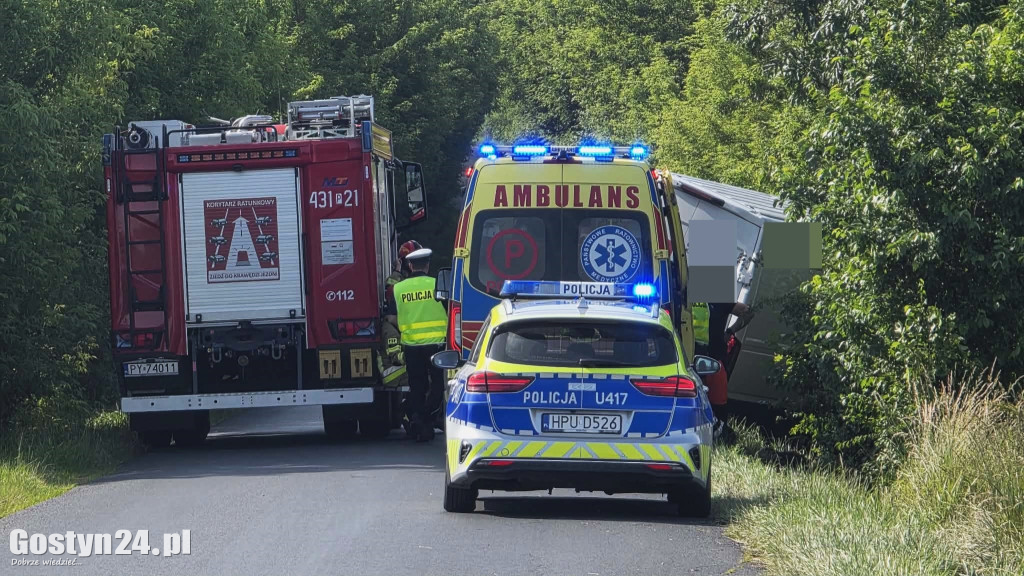 Zdarzenie drogowe na trasie Krajewice-Domachowo