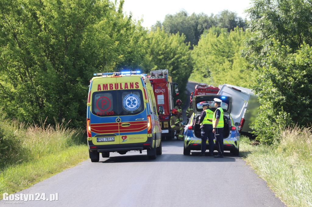 Zdarzenie drogowe na trasie Krajewice-Domachowo