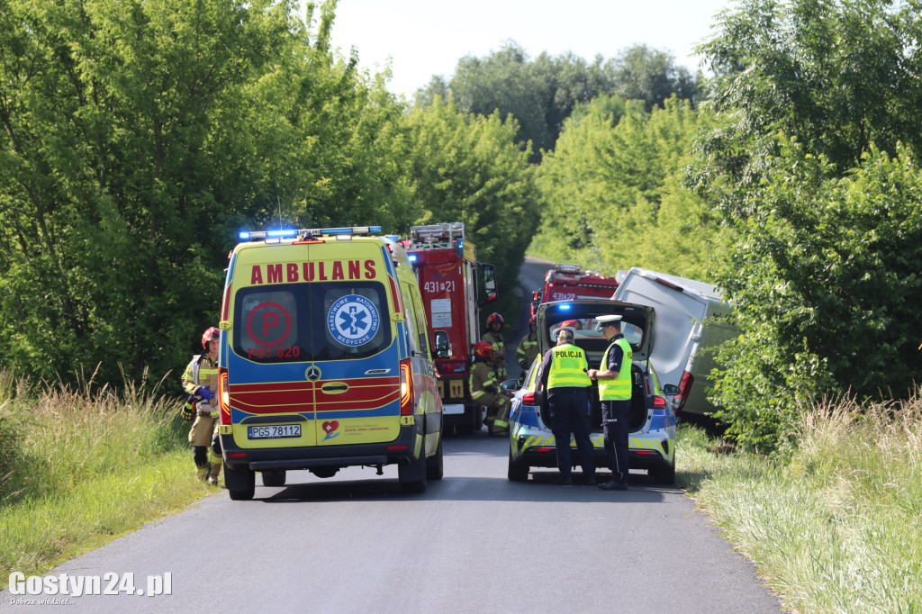 Zdarzenie drogowe na trasie Krajewice-Domachowo