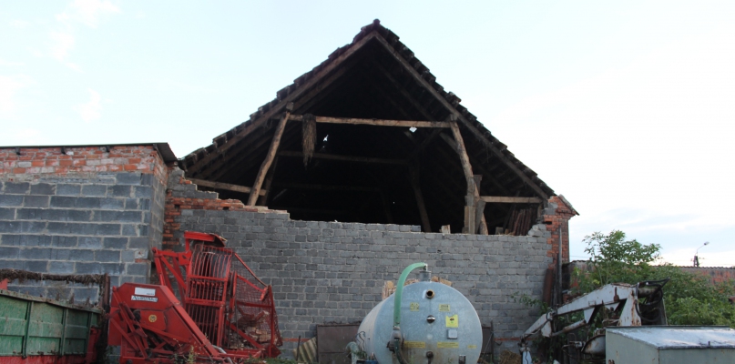 Osiem lat temu nawałnica ich oszczędziła, teraz zrywało dachy