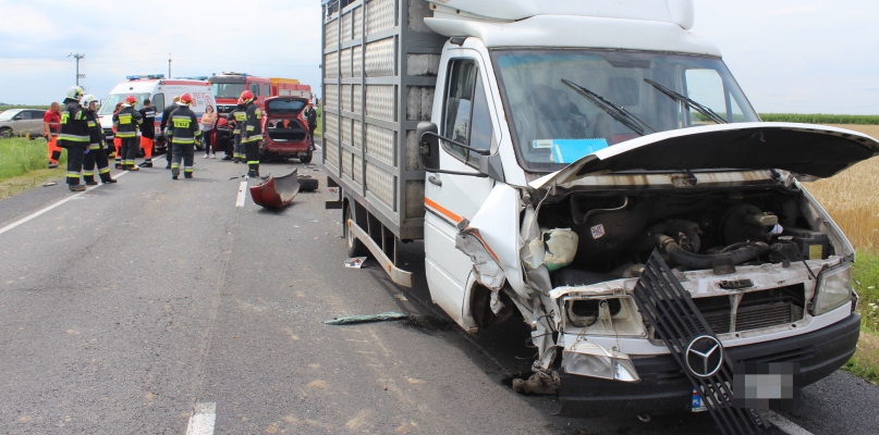 Miał sporo szczęścia. Cudem uniknął czołowego zderzenia