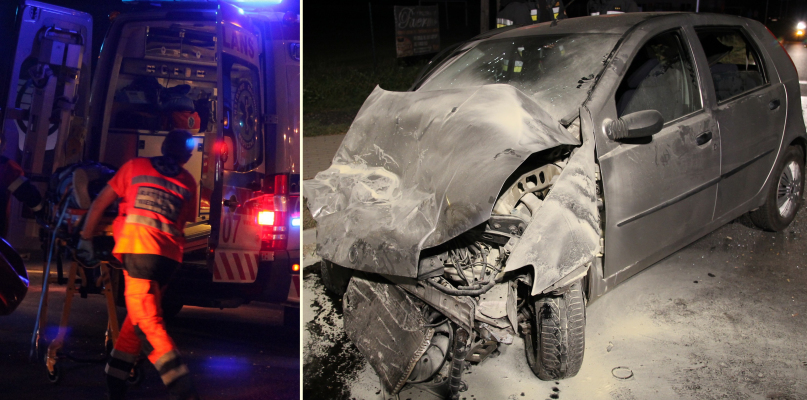 Zignorowała znak "stop" i wjechała w busa. To były sekundy...