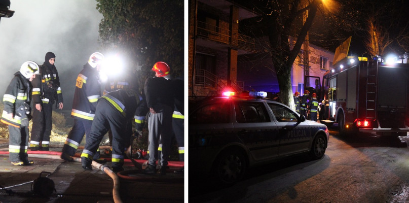 Pożar wybuchł zaraz po północy... Przyczyną mogły być fajerwerki