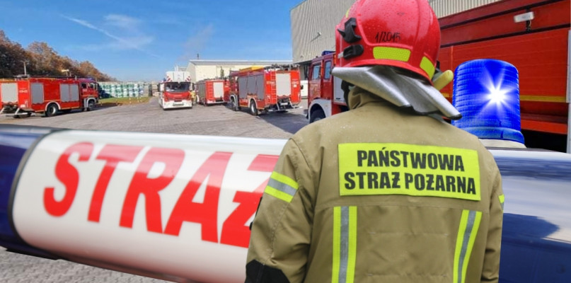 Foto: OSP Krobia/Gostyn24/Fotomontaż