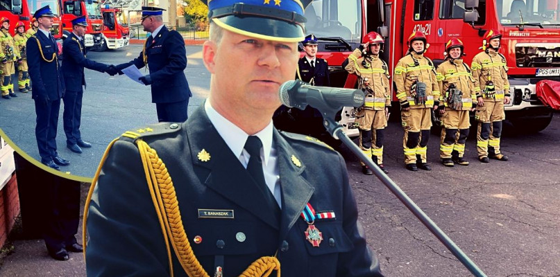 Komendant PSP w Gostyniu awansował! Dzień później sam wręczał awanse...