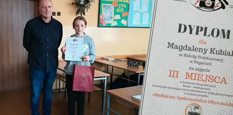 Trzecia nagroda trafiła do Pogorzeli... Jury doceniło talent młodej uczennicy