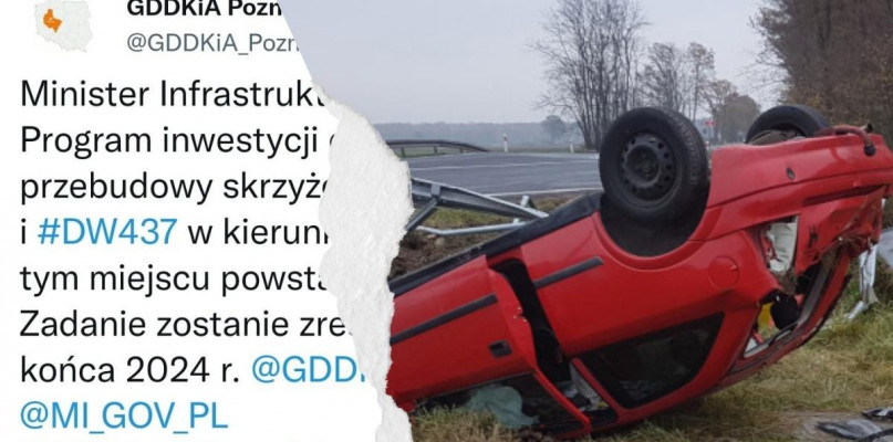 Foto: Czytelnik/Gostyn24/Twitter GDDKiA Poznań/Fotomontaż Gostyn24