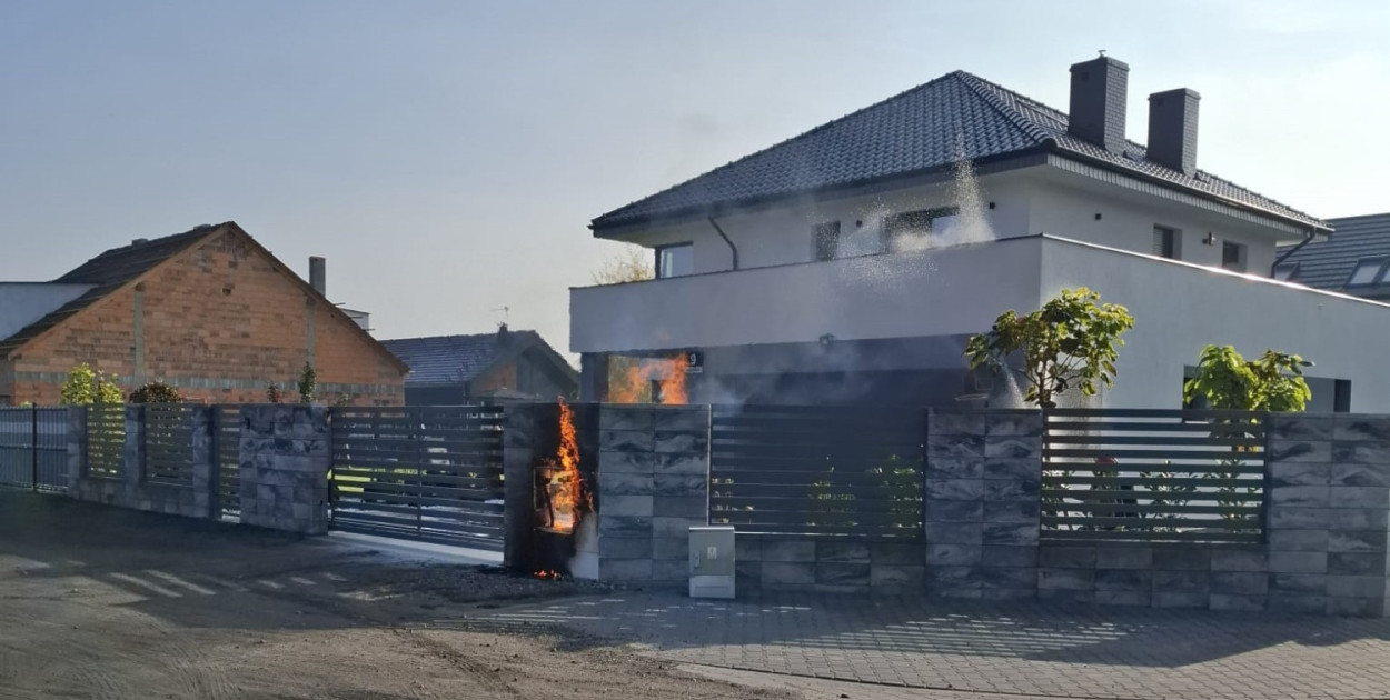 Wyglądało to dramatycznie. Zapalił się gaz w skrzynce przy posesji...