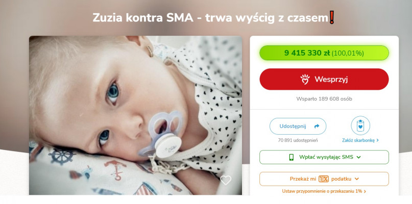 Foto: screen siepomaga.pl