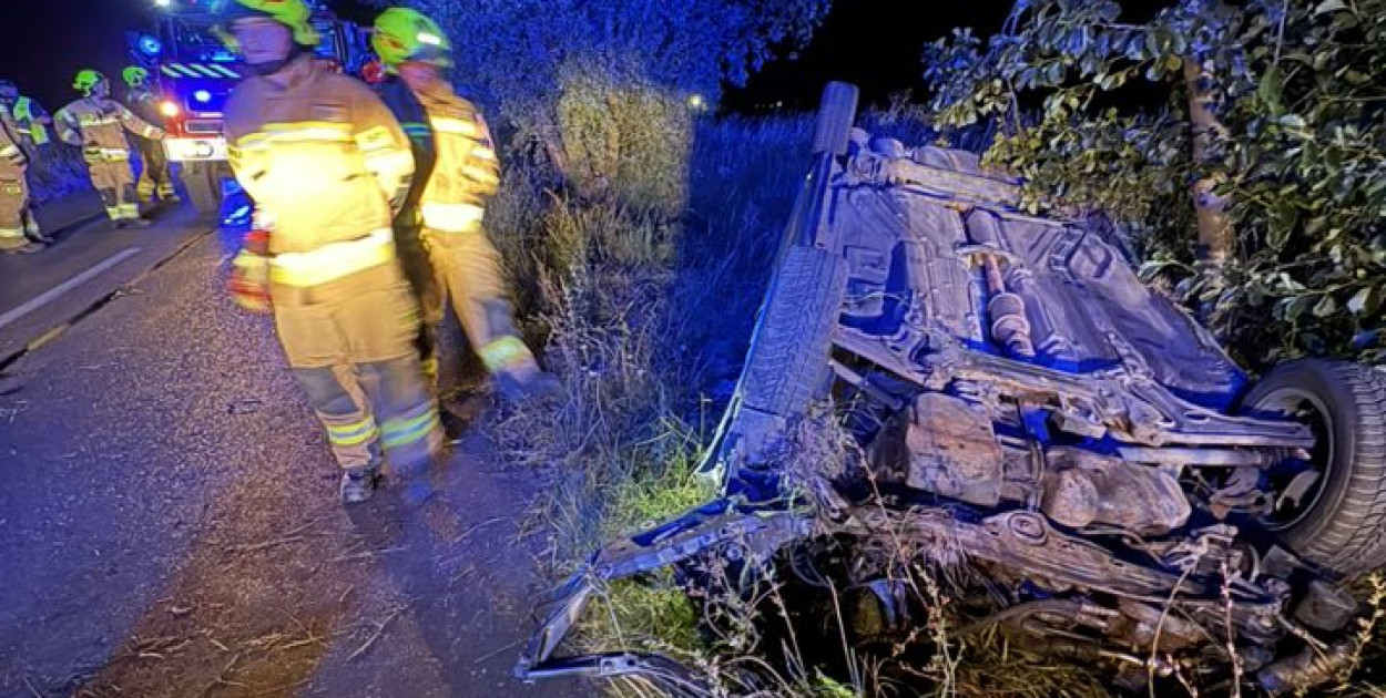 Foto: OSP Piaski/zdarzenie pomiędzy Lipiem a Szelejewem Drugim