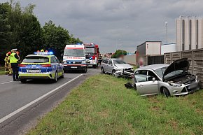Wypadek na drodze krajowej nr 12 w Piaskach-13276