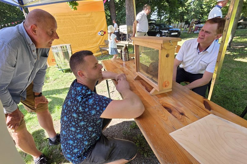 Wielki dzień pszczół w parku w Krobi