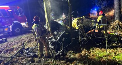 Nie żyje dwóch nastolatków! Samochód którym jechali uderzył w drzewo-66808