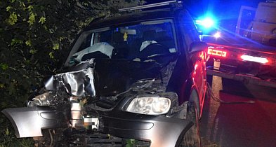 Miał bisko 3 promile i zero kontroli! Roztrzaskał samochód na drzewie-79859