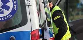 Poważny wypadek w strefie przemysłowej. Ranny 19-latek