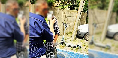 Hulajnogą, "po pijaku" w centrum miasta... Jego podróż nie trwała jednak długo-81594