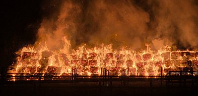 Ogromny pożar za halą jeździecką...  Przyczyną mogło być podpalenie-81846