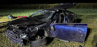 Wypadł z drogi i koziołkował autem. Prawda wyszła na jaw dopiero później-82126