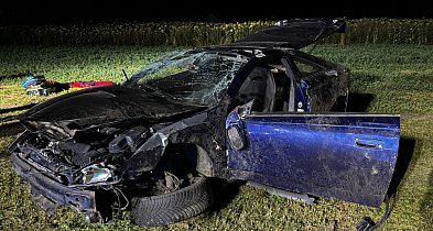 Wypadł z drogi i koziołkował autem. Prawda wyszła na jaw dopiero później-82126