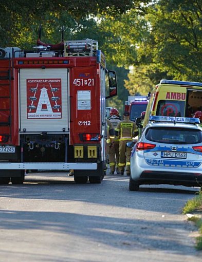 Motocyklista poważnie ranny w wypadku. Lądował śmigłowiec LPR-82325