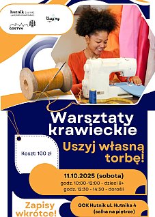 Warsztaty krawieckie „Uszyj własną torbę!”