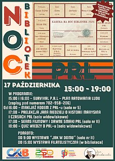 Noc Bibliotek w Piaskach – klimat PRL-u