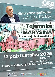 Tajemnice Marysina – spotkanie z Janem Niedzielą
