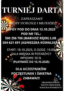 Turniej Darta w Potarzycy!
