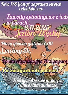 Zawody spinningowe z łodzi w parach