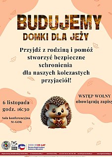 Budujemy domki dla jeży