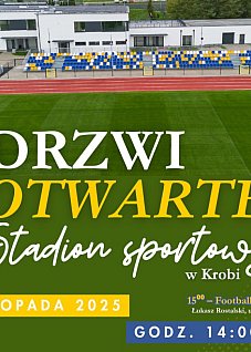 Drzwi otwarte.  Stadionu sportowy w Krobi