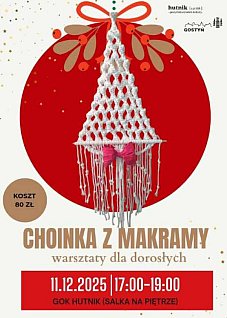 Choinka z makramy – warsztaty dla dorosłych w Gostyniu