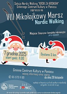 VIII MIkołajkowy Marsz Nordic Walking