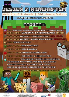 Jesień z Minecraftem w Bibliotece w Gostyniu