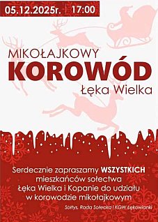 Mikołajkowy korowód w Łęce Wielkiej