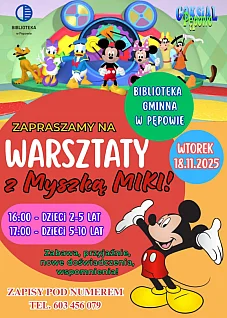 Warsztaty z Myszką Miki