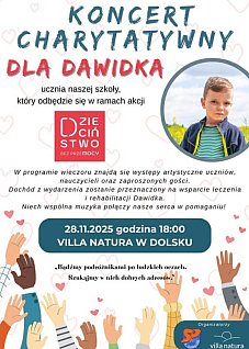 Koncert charytatywny dla Dawidka