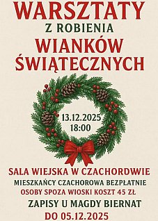 Warsztaty z robienia wianków w Czachorowie